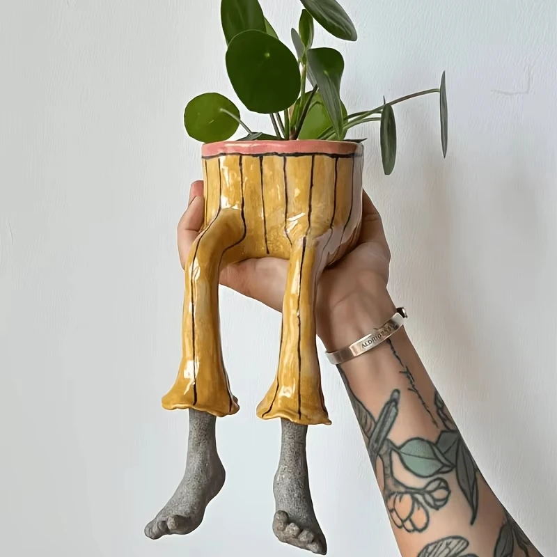 Whimsical Resin Leggy Planter  - Plant Parental 리뷰 및 가격