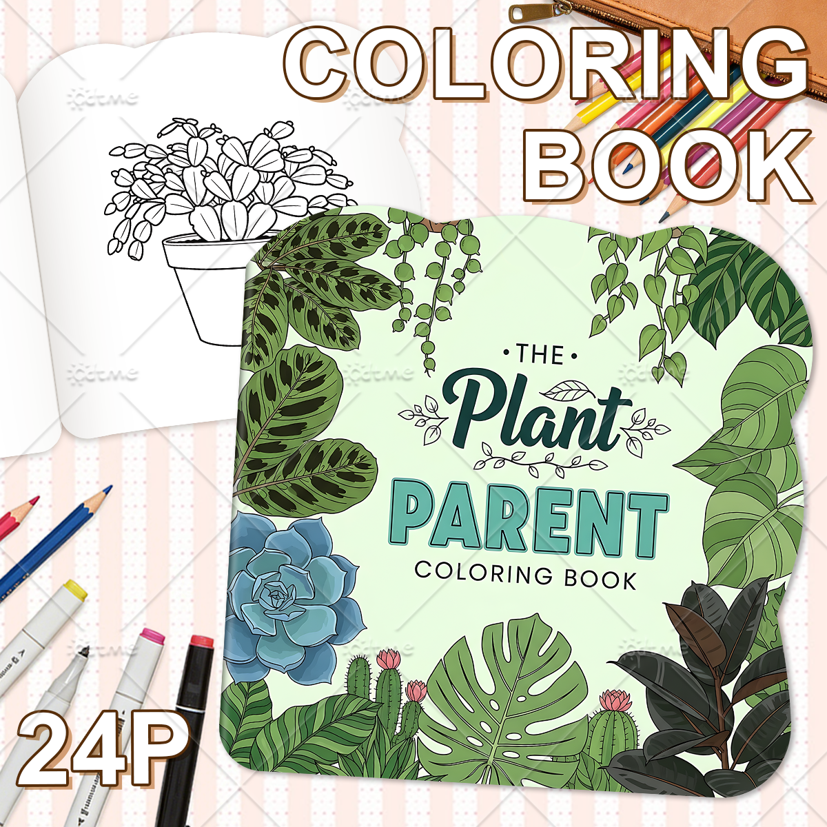 THE Plant PARENTE Coloring Boo - Plant Parental 리뷰 및 가격